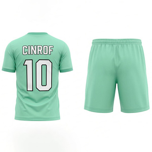 Uniforme de Fútbol Sublimado Personalizado Ligero, Uniforme de Fútbol Transpirable de Poliéster para Entrenamiento, Uniforme de Fútbol Escolar Juvenil - Product Image 2