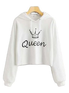 Sweat à capuche en polaire personnalisé de haute qualité pour femme avec logo frontal, livraison rapide mondiale pour les acheteurs en gros - Product Image 5