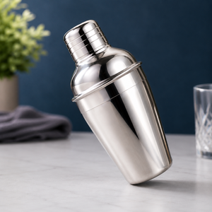 European 750ml Food Grade Stainless Steel Cocktail Mixing <b>Bottle</b> Bartender <b>Shaker</b> | Dishwasher Safe for Weddings Home Bars - Product Image 1