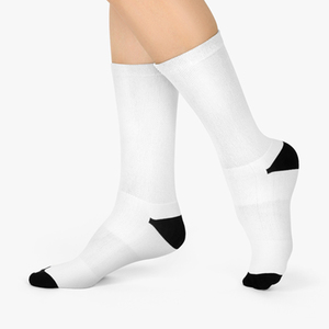 Chaussettes ras du cou pour femmes en coton uni respirant, violet, vert, jaune, tricotées, pour le yoga, compression de classe 1, imprimé numérique, usage quotidien, printemps - Product Image 4