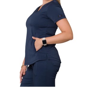 Ensemble de blouses médicales pour femmes, tissu extensible, uniforme d'infirmière, vêtements de travail professionnels - Product Image 6