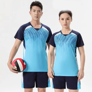 Conjunto de Voleibol para Hombre y Mujer, Uniforme Unisex, Tenis de Mesa, Bádminton, Personalizable con Nombre de Equipo, Camiseta, Pantalones Cortos, Trajes para Parejas, 100% Personalizado - Product Image 4