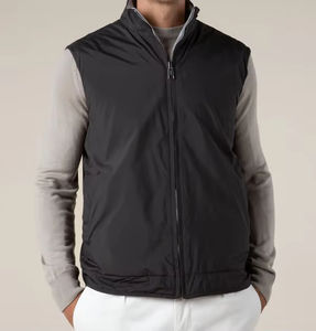 Gilet Chaude Homme Luxe Léger Coupe-Vent Haute Qualité Personnalisé avec Caractéristiques de Gilet et de Veste Intégrée - Product Image 4