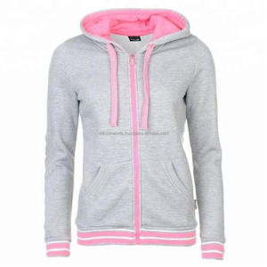 Sudadera con capucha de algodón de rizo francés GSM 400 de gran tamaño para mujer Sudadera con cremallera de alta calidad con decoración de lentejuelas y logotipo frontal - Product Image 1