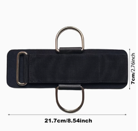 Sangles de soutien de poignet réglables en nylon de haute qualité avec anneau en D pour la musculation et l'entraînement en force, fermeture auto-agrippante unisexe