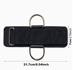 Sangles de soutien de poignet réglables en nylon de haute qualité avec anneau en D pour la musculation et l'entraînement en force, fermeture auto-agrippante unisexe - Product Image 4