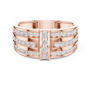 Bague en Moissanite pour Homme, Style Hip Hop Panthère, Plaqué Or Rose, Argent Sterling 925, Bijou de Luxe Tendance, Cadeau - Product Image 2