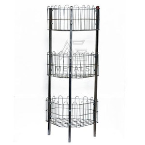 Étagère à légumes multifonctionnelle en métal/fer de haute qualité, moderne, robuste, à trois niveaux, avec étagères réglables pour le rangement de la cuisine - Product Image 1