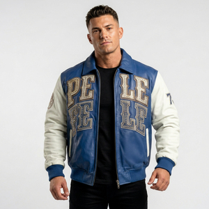 New 2026 Wholesale Premium Genuine Leather Winter Casual Jackets <b>Men</b> Stand Collar Waterproof Reversible Breathable Zipper Dyed - Product Image 1