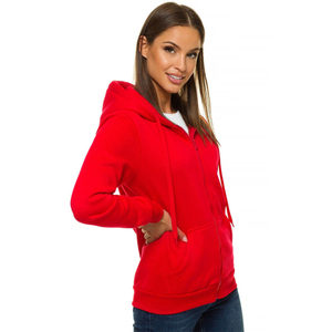 Sudadera con capucha completa con cremallera para mujer, forro polar personalizado, chaqueta con cremallera lisa, ropa casual de calle, sudadera suave y cálida para mujer - Product Image 6