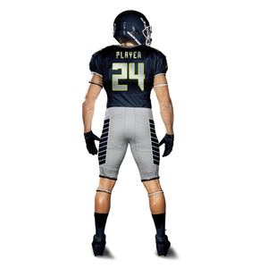 Uniforme de football américain sur mesure pour athlètes adultes, style unique, tissu respirant en spandex/coton antibactérien de haute qualité - Product Image 2