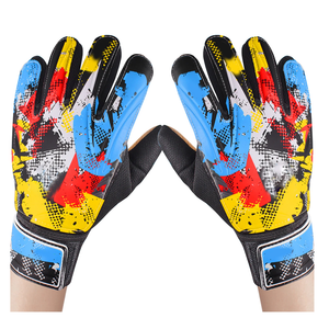 Gants de gardien de but en cuir à doigts entiers, très demandés, pour l'entraînement de football en extérieur, style uni multicolore pour équipes, fabriqués au Pakistan - Product Image 1
