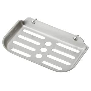 Jabonera metálica para baño con bandeja de drenaje para usar en la ducha, lavabo y encimera del baño - Product Image 5