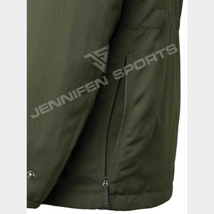 Veste d'hiver classique respirante pour homme, vêtements de chasse sur mesure, toile verte 100% coton, tissu épais, plusieurs poches, capuche - Product Image 6