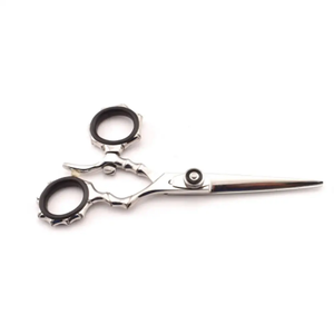 Ciseaux de Barbier Professionnels Pivotants VG10 en Acier Inoxydable à Lame Affûtée pour Salon de Coiffure, 5,5 pouces, Anneau Mobile - pour Coiffure et Esthétique - Product Image 4