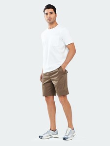 Pantalones Cortos Casuales de Corte Moderno para Hombre, Pantalones Cortos de Verano de Algodón Ligero, Cintura Elástica, Cómodos para Gimnasio, Entrenamiento, Playa - Product Image 4