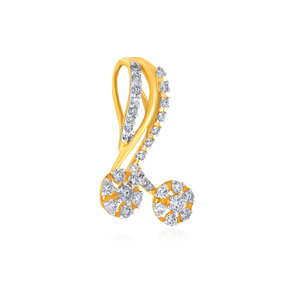 Pendentif en or jaune en forme de croissant de lune avec diamant de laboratoire taille ronde, collier minimaliste pour femme, idéal pour le quotidien - Product Image 2