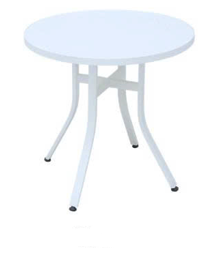 The Plastic Round <b>Table</b> with <b>Tiled</b> <b>Table</b> <b>Top</b> - The Modern, Waterproof, and Beautiful Outdoor <b>Table</b>. - Product Image 3