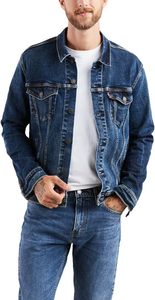 Veste en jean beige pour homme, boutonnée, coupe classique, couleur unie, coton, style décontracté, pour l'automne, avec poches et col carré - Product Image 2