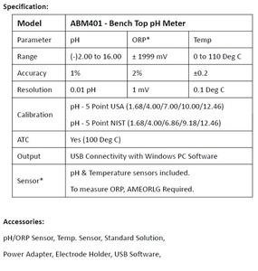 PH High Accuracy <b>Bench</b> Top Laboratory Ph Meter Digital Electrodede Ph Meter Sensor 2 In1 Water Quality Tester - Product Image 3