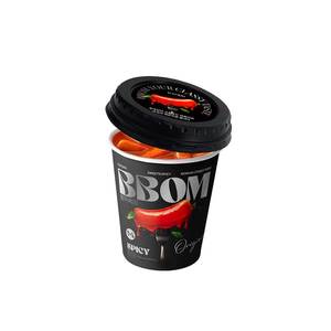 [Attract] BBOM TTEOKBOKKI CUP, Pastel de Arroz Instantáneo, Comida Callejera Coreana, Cinco Sabores (Picante, Rosa, Albahaca, Queso Cremoso), Snack Aid - Product Image 3