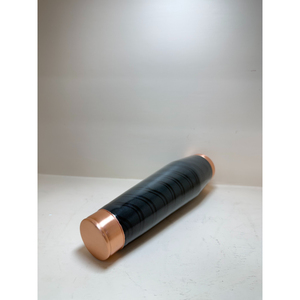 Premium Pure Copper Water <b>Bottle</b> with Matte Black Marble Enamel Finish Leak-Proof Ayurvedic Drinking <b>Flask</b> for Yoga - Product Image 2