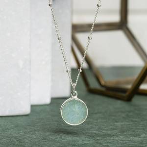 Aquamarine Gold Plated Sterling Silver Handmade Drop <b>Earrings</b> Wedding Engagement Trendy Natural Stone Certified Matching Set - Product Image 2