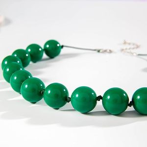 Collares Hechos a Mano con Cuentas de Resina Ajustables, Collar de Cuerda para Clavícula para Mujeres y Hombres, Joyería Étnica para Fiestas, Vacaciones y Regalos - Product Image 4