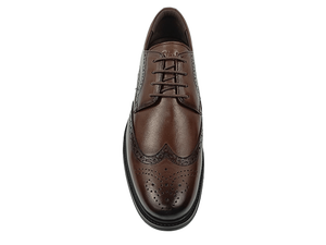 Zapatos Oxford Marrones para Hombre, Sin Cordones, Punta Cerrada, Antideslizantes, para Vestir, Oficina, Carrera, Color Sólido, Suela de Goma, para Todas las Temporadas - Product Image 1