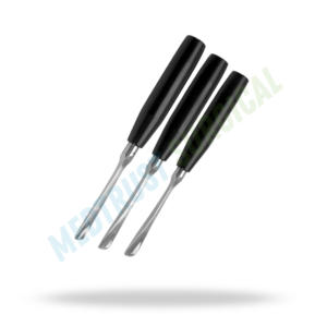 Gouge de Piggot 240 mm – Instrument chirurgical neurochirurgical pour l'élimination osseuse et la décompression de la colonne vertébrale - Product Image 3