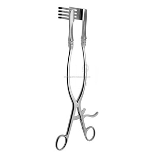 Retractor de laminectomía BECKMANN ADSON alemán de la mejor calidad, 31 cm, 4x4 dientes, instrumentos de cirugía neuroquirúrgica de retención automática CE - Product Image 4