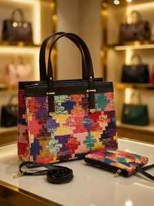 Women's Luxury Solid Color Pu Leather Handbag with Button Closure Single <b>Strap</b> Brown Polyester Lining Medium Size - Product Image 2