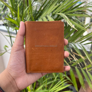 100% sacs à main pour hommes en cuir véritable avec poche à monnaie zippée personnaliser logo hommes portefeuille et porte-cartes portefeuilles en cuir hommes - Product Image 2