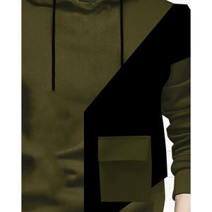 Sweat-shirt à manches longues surdimensionné sur mesure, de haute qualité, uni, pour hommes, à prix de gros - Product Image 6