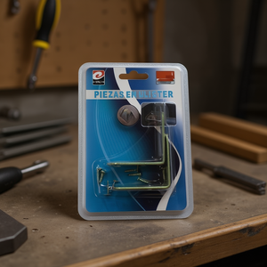 Support en acier à angle droit 60*60MM en emballage blister - Product Image 2