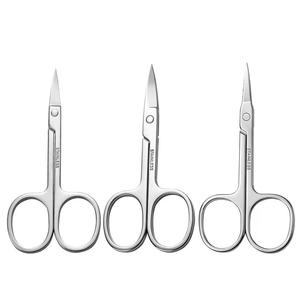 Ciseaux à ongles en acier inoxydable, lame droite, pointe acérée, poignée ronde, outils de manucure durables pour adultes - Product Image 1