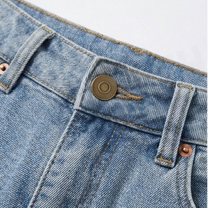 Shorts Vaqueros Rectos Vintage para Mujer, de Cintura Alta, Rotos, Casuales, de Moda para Verano, para Uso en Exteriores y Calle - Product Image 4