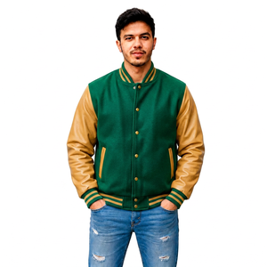 Veste universitaire personnalisée avec patchs tissés, fabricant de vêtements streetwear, vêtements d'extérieur, vente en gros, fournisseur de vêtements à marque privée - Product Image 2