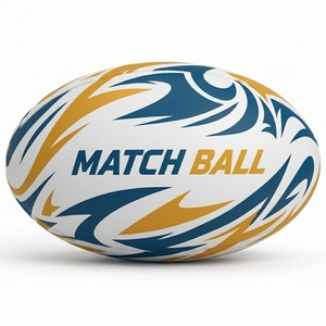 Ballon de rugby NRL personnalisé taille 5, ballon de rugby professionnel de la ligue de rugby, qualité d'entraînement, match, prix d'usine, étiquette privée, vente en gros - Product Image 1