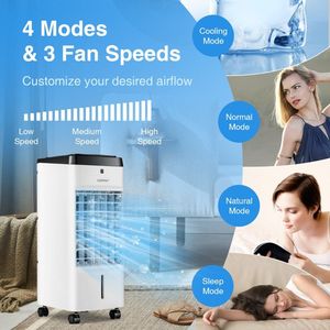 Ventilatore Raffrescatore Evaporativo 3-in-1 con 4 Modalità, Climatizzatore Portatile a Basso Consumo Energetico per Hotel - Product Image 5