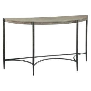 Mesa Consola Moderna de Metal con Forma de Media Luna y Base de Hierro Forjado para Muebles de Entrada de Apartamento - Product Image 6