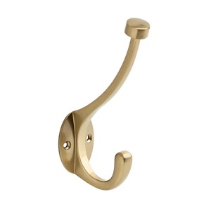 High Quality Metal Wall <b>Hook</b> Oval Backplate Dual Hat & <b>Coat</b> Hanger Durable Hardware Supplies for Commercial and Residential - Product Image 6