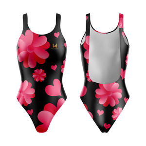 Traje de Baño Bikini de Talla Grande para Mujer, Estampado Floral, Traje de Baño de Una Pieza, Impresión Personalizada, Secado Rápido, Elástico, Ecológico - Product Image 1