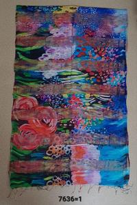 <b>Silk</b> Blended Digital Printed <b>Scarf</b> - Product Image 4