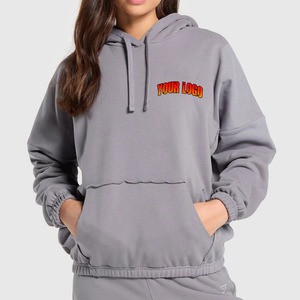 Fabricants de sweats à capuche OEM, impression de logo personnalisée de haute qualité, sweat-shirt unisexe oversize pour femme - Product Image 1