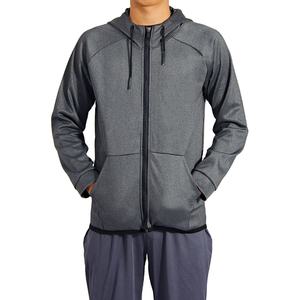 Vente en gros de sweats à capuche de sport pour hommes en polyester/coton 400 g/m², personnalisables, anti-boulochage, coupe-vent, unis, pour la gym et le fitness - Product Image 1
