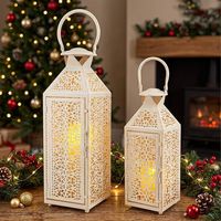 Lanterne marocaine de qualité export, tour à bougies, décoration pour la célébration de l'Aïd, style minaret, durable, écologique, lavable, personnalisable