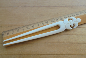 เข็มกลัดผมทรงแท่งยาวทำจากกระดูก |   เครื่องประดับผมน้ำหนักเบาและเรียบลื่น - Product Image 3