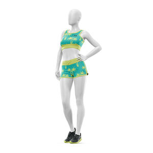 Ensemble de vêtements de yoga et de fitness pour femmes, taille plus, léger, écologique, respirant, imprimé, 2 pièces, sans couture, vêtements de sport pour femmes - Product Image 4