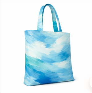 Bolsa de compras de lona de algodón impresa con logotipo personalizado al por mayor, bolsa de lona impresa reciclable y ecológica - Product Image 5